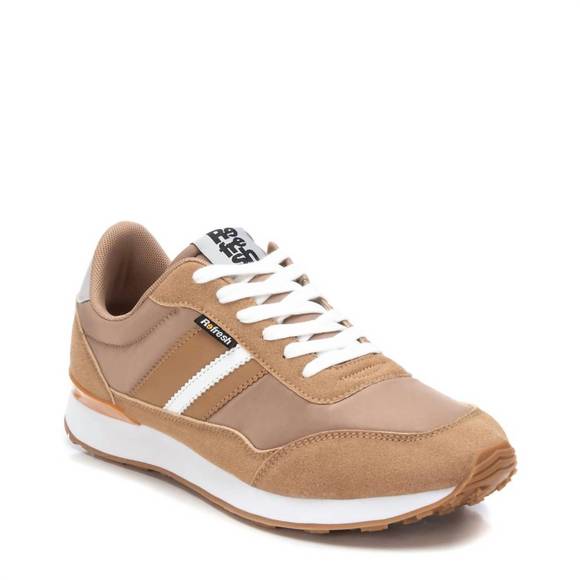 NEW XTI men's traditional sneakers in medium beige - Picture 2 of 3
